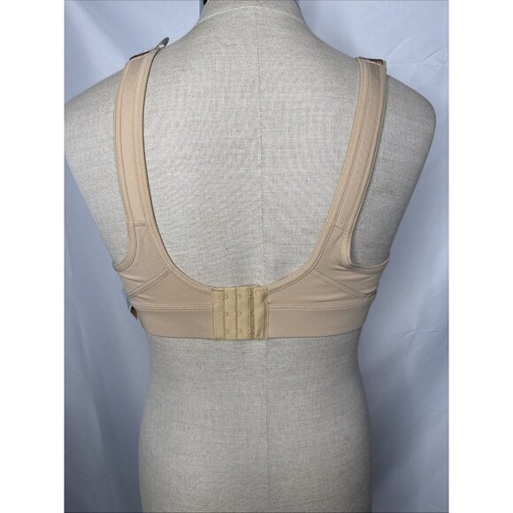 Duluth Trading Womens Plus Adjustabust High Impact Sports Bra Beige L NEW - Picture 4 of 7